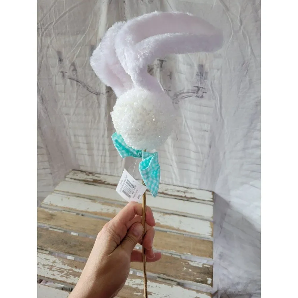 Easter rabbit head decor home stick shabby‎ chic new
