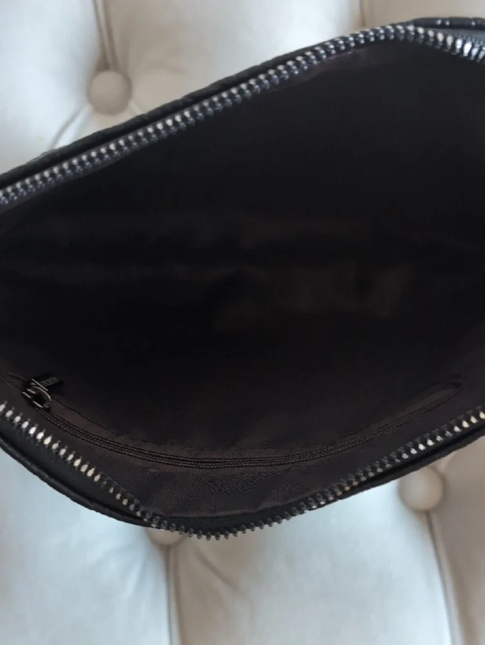 Black Crocodile-Texture Wristlet Clutch - Women Bags