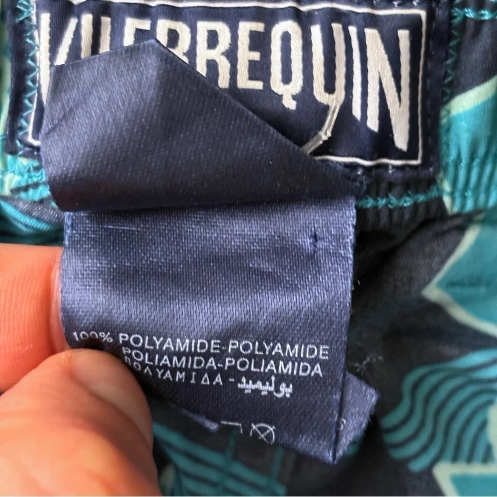 Vilebrequin Men’s Pattern Swim Trunks Size XXL Blue Unlined