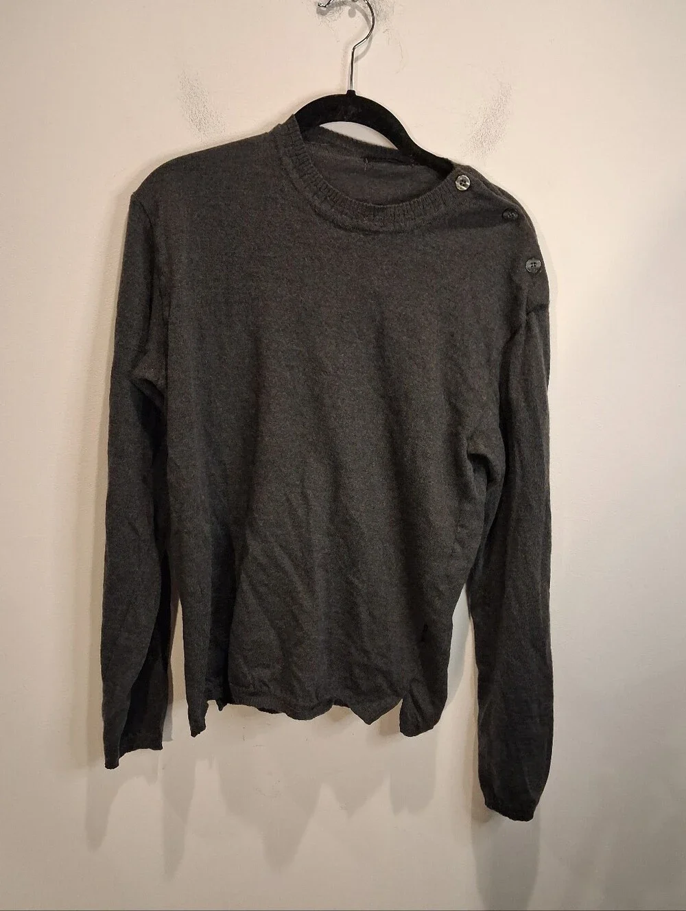 All Saints Mens Size L Wool Gray Contempary Sweater