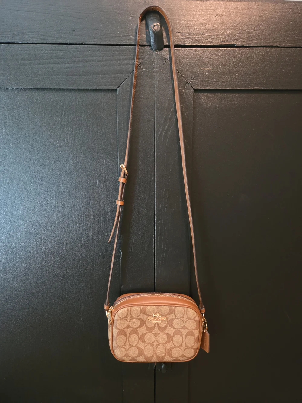 Coach Mini Jamie Camera Bag in signature canvas