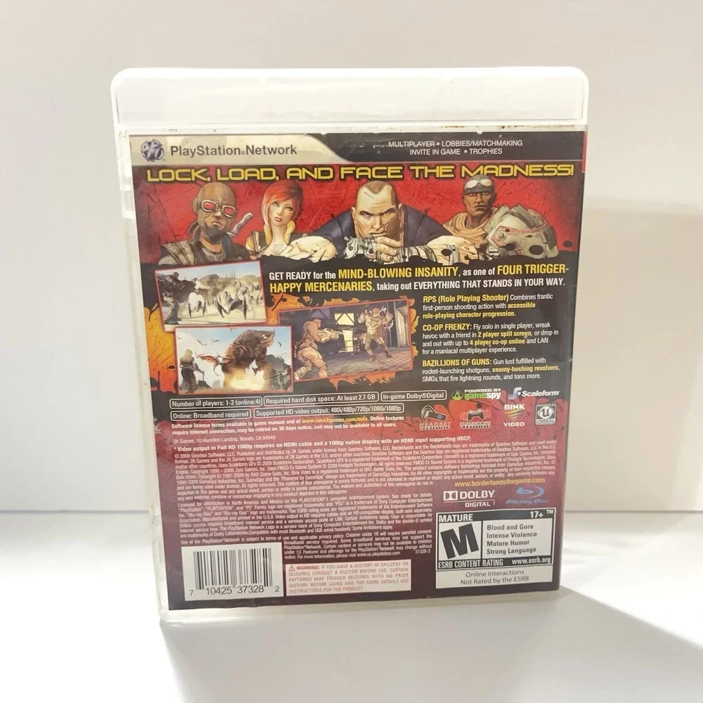 Borderlands Sony‎ PlayStation 3 Complete Tested Working CIB