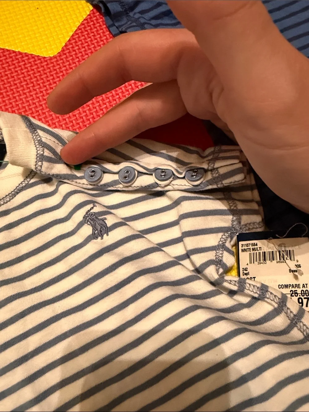 Ralph Lauren Kids Short Sleeve Striped Tees - Navy & White