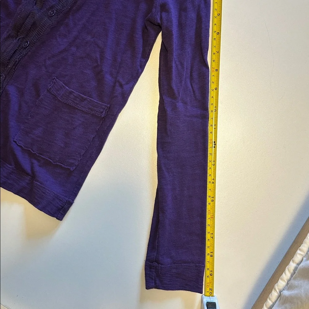 Crewcuts Vibrant Purple Knit Cardigan Sweater