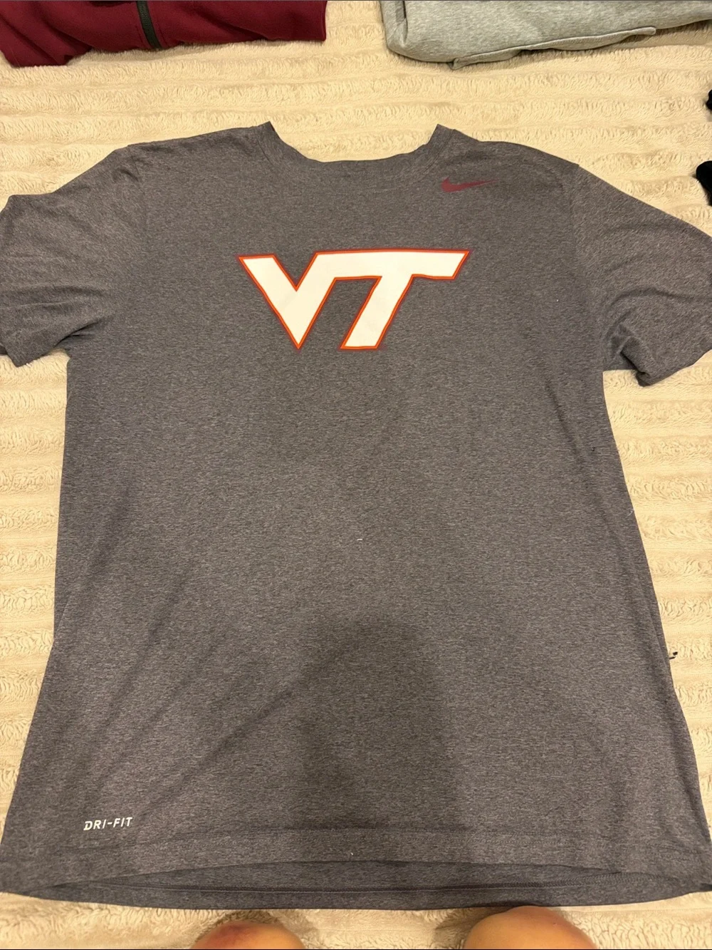 Nike Dri-FIT Virginia Tech Heathered Gray T-Shirt