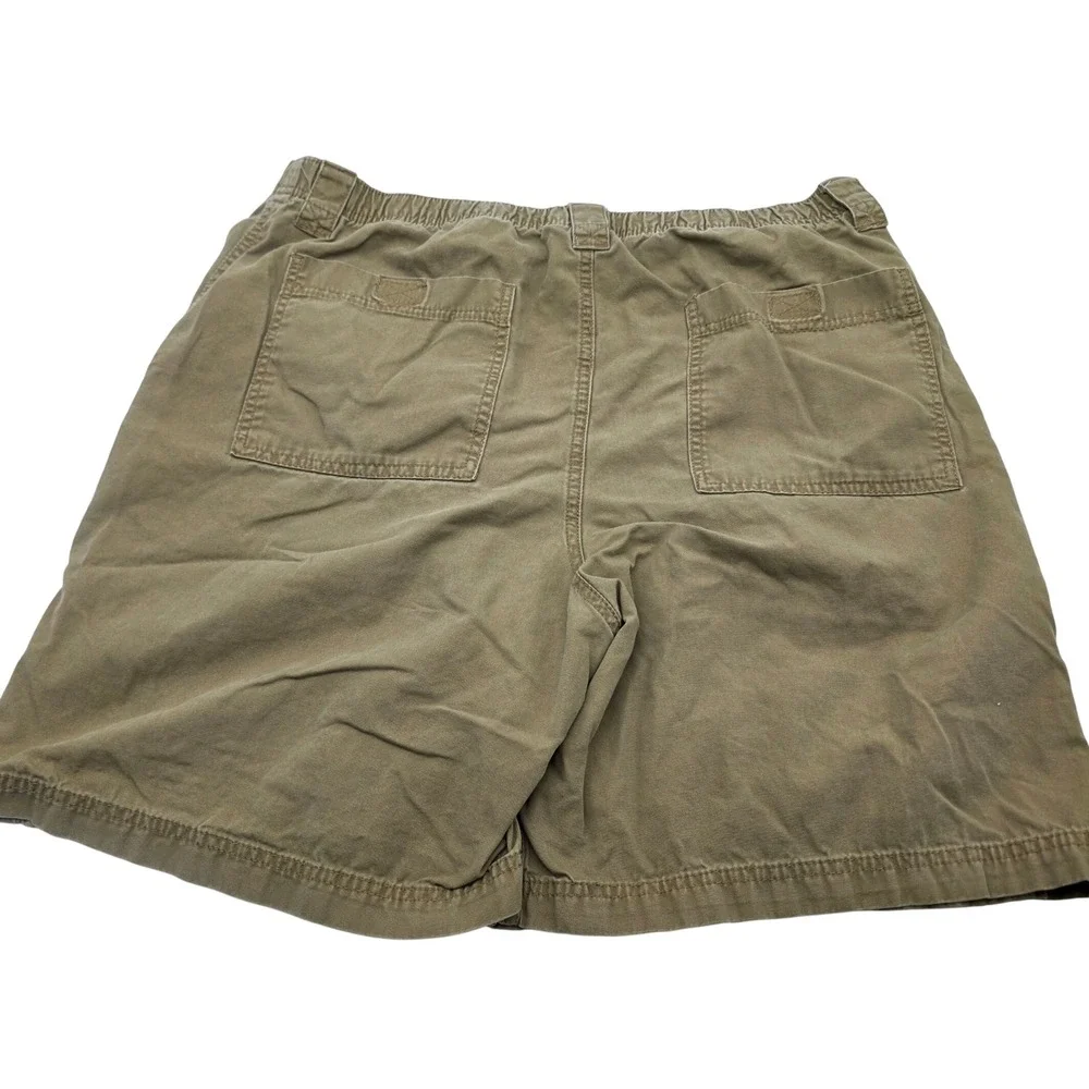 Wrangler Cargo Shorts Mens 38 Tan Khaki Cotton Canvas Utility NW941NM