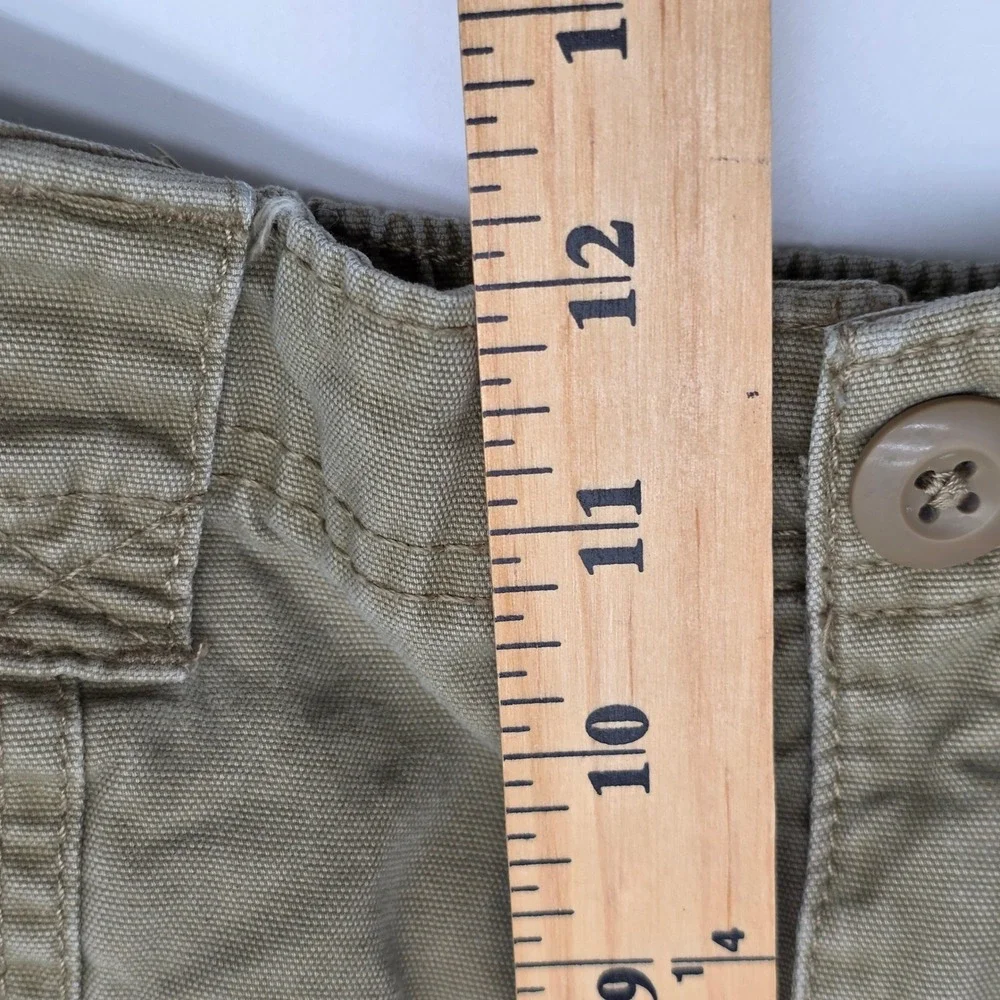 Wrangler Cargo Shorts Mens 38 Tan Khaki Cotton Canvas Utility NW941NM