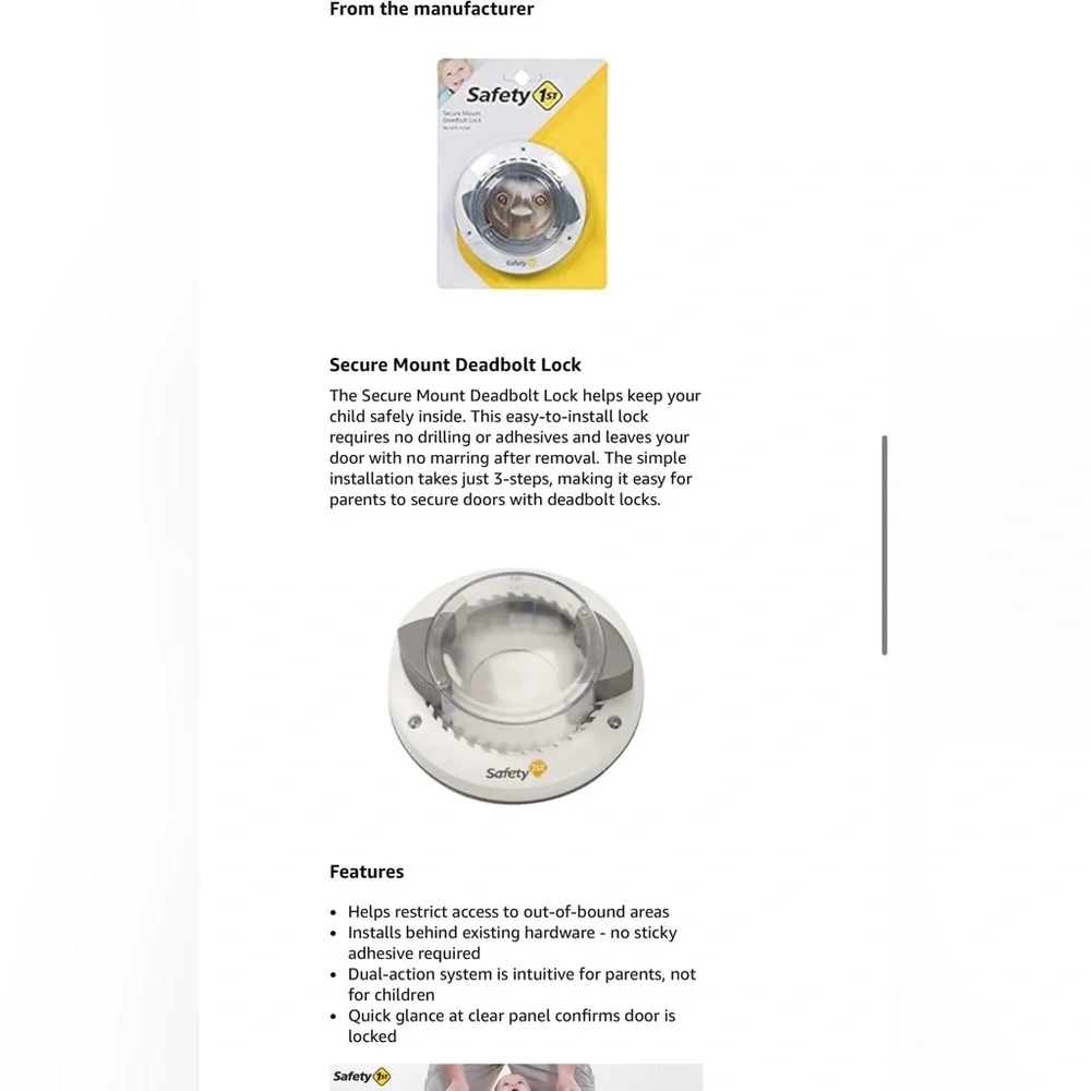 baby safty & carmera each essentials modal