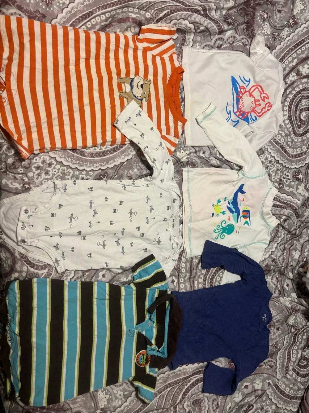 Ralph Lauren, Carter's, and Disney Baby Boy Clothing Lot