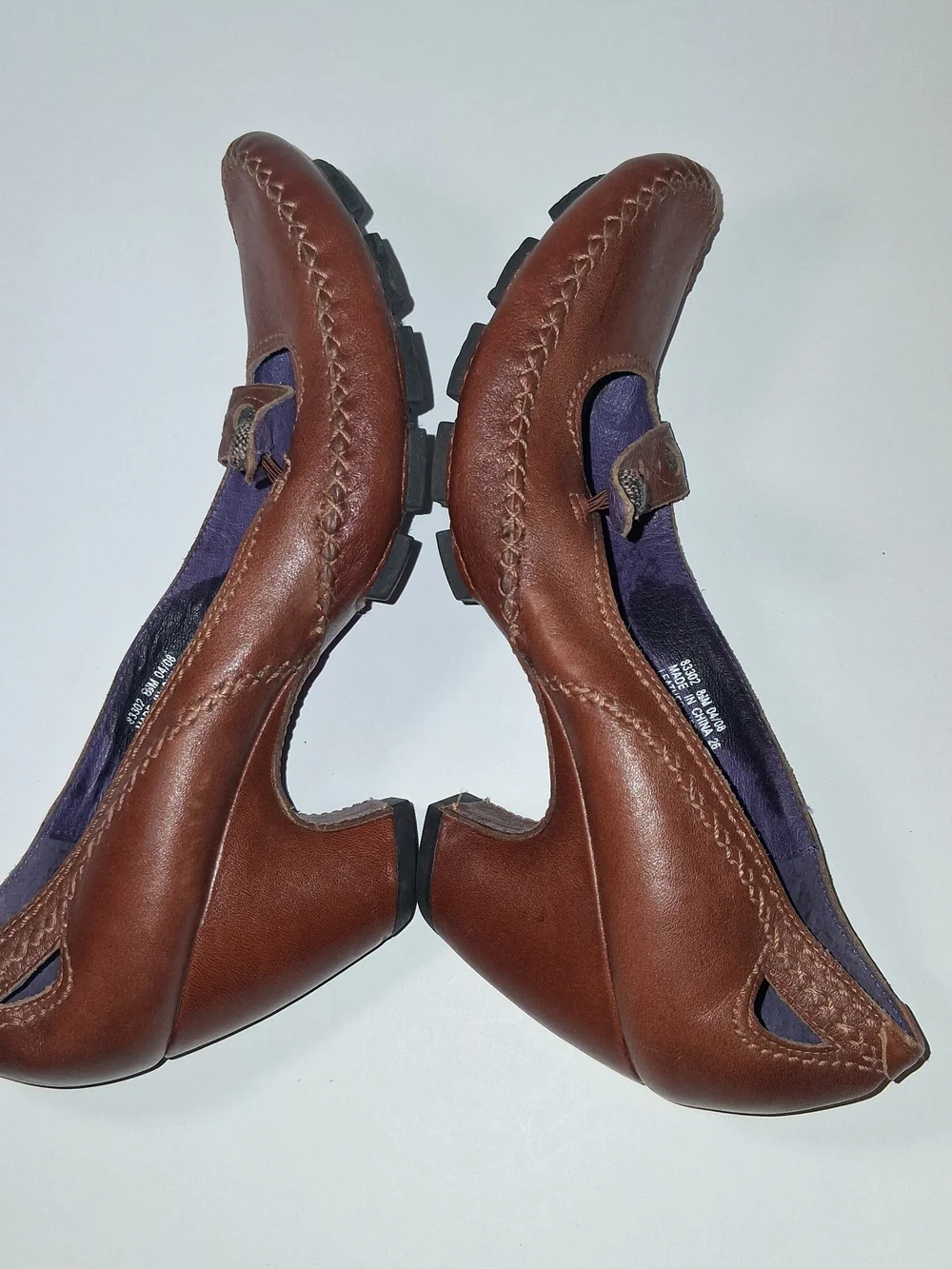 Indigo by Clarks Women's Brown Leather Heels, Like New, Womens Size 8.5 M