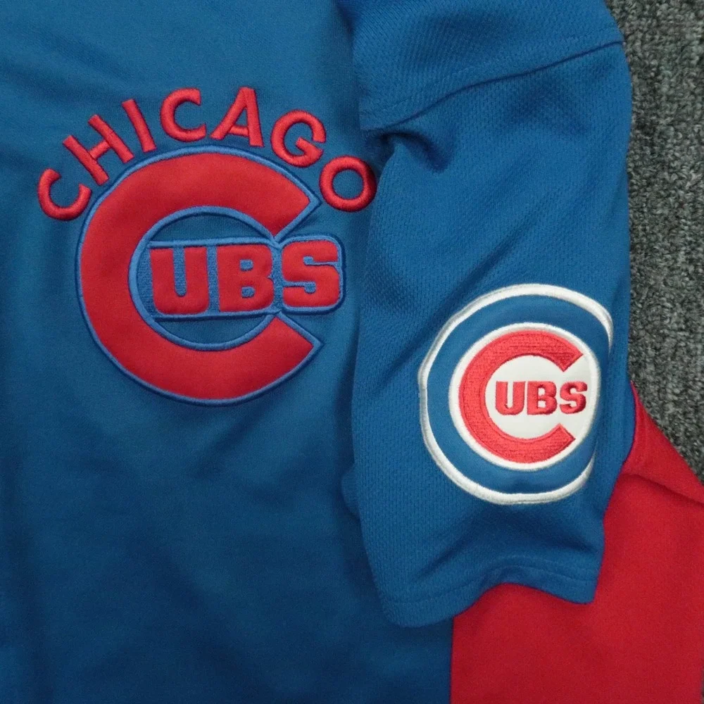 VINTAGE Chicago Cubs Jersey Mens Extra‎ Large Blue Nike Team Embroidered Blank