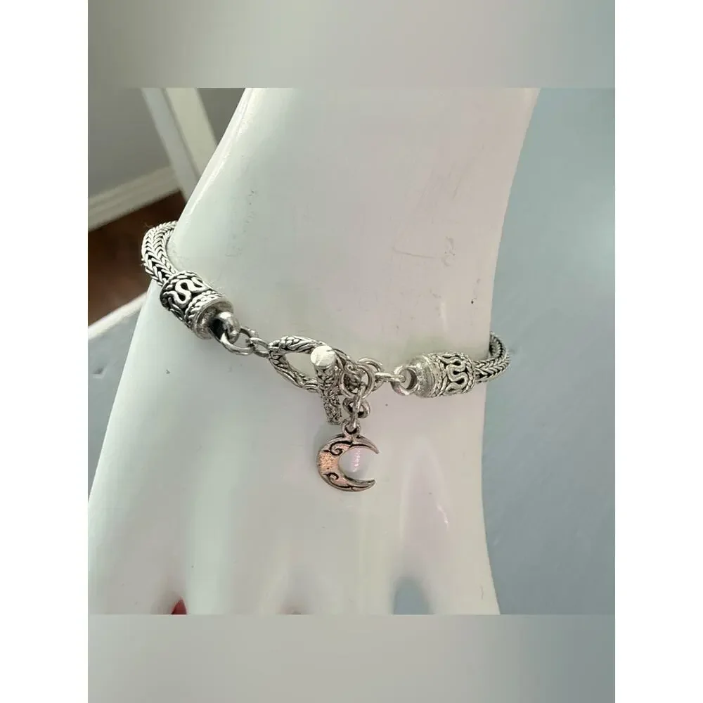925 sterling silver filigree Turquoise Foxtail Bracelet