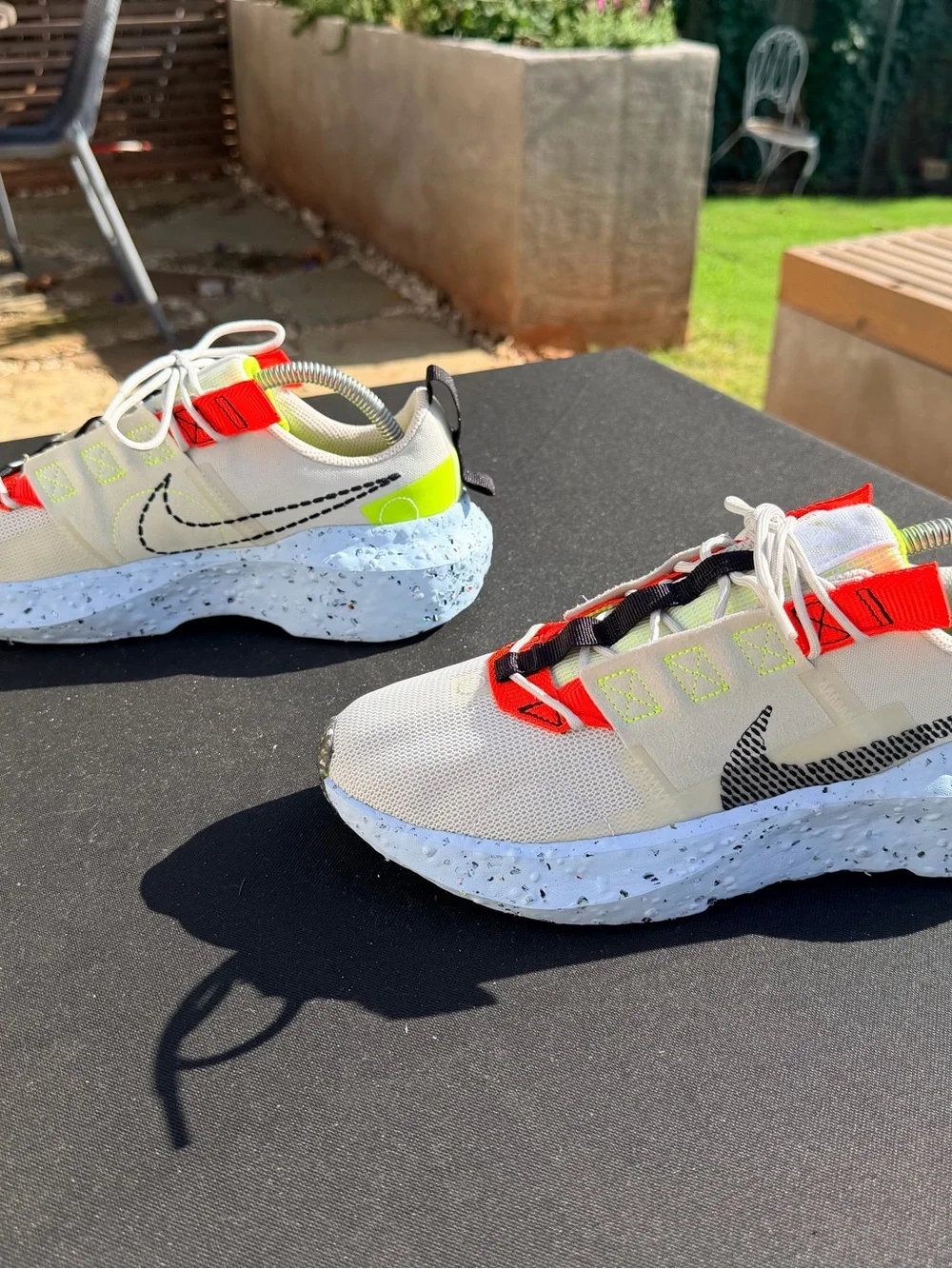 Nike Crater Impact DB2477-010 Light Bone/Black Men's Low Top Mesh Sneakers