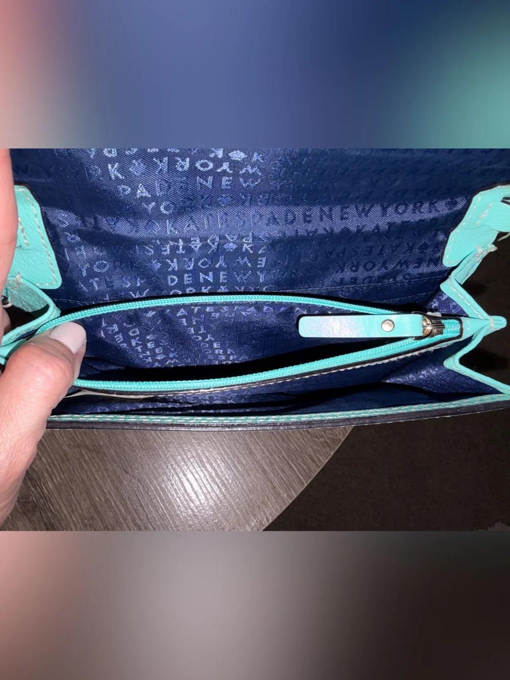 kate spade compact pebbled