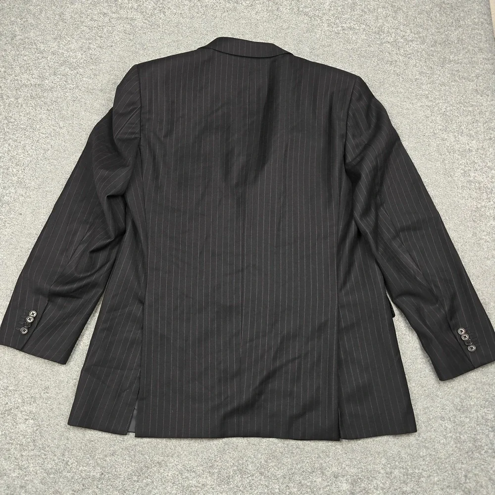 Ermenegildo Zegna Blazer Mens IT 54 Gray Wool Pinstripe‎ Trofeo Suit Jacket