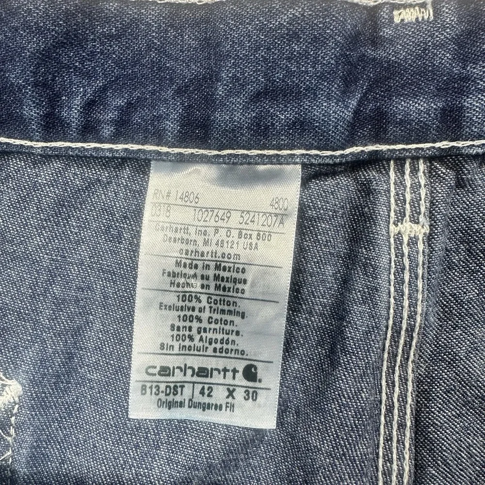 Carhartt size denim