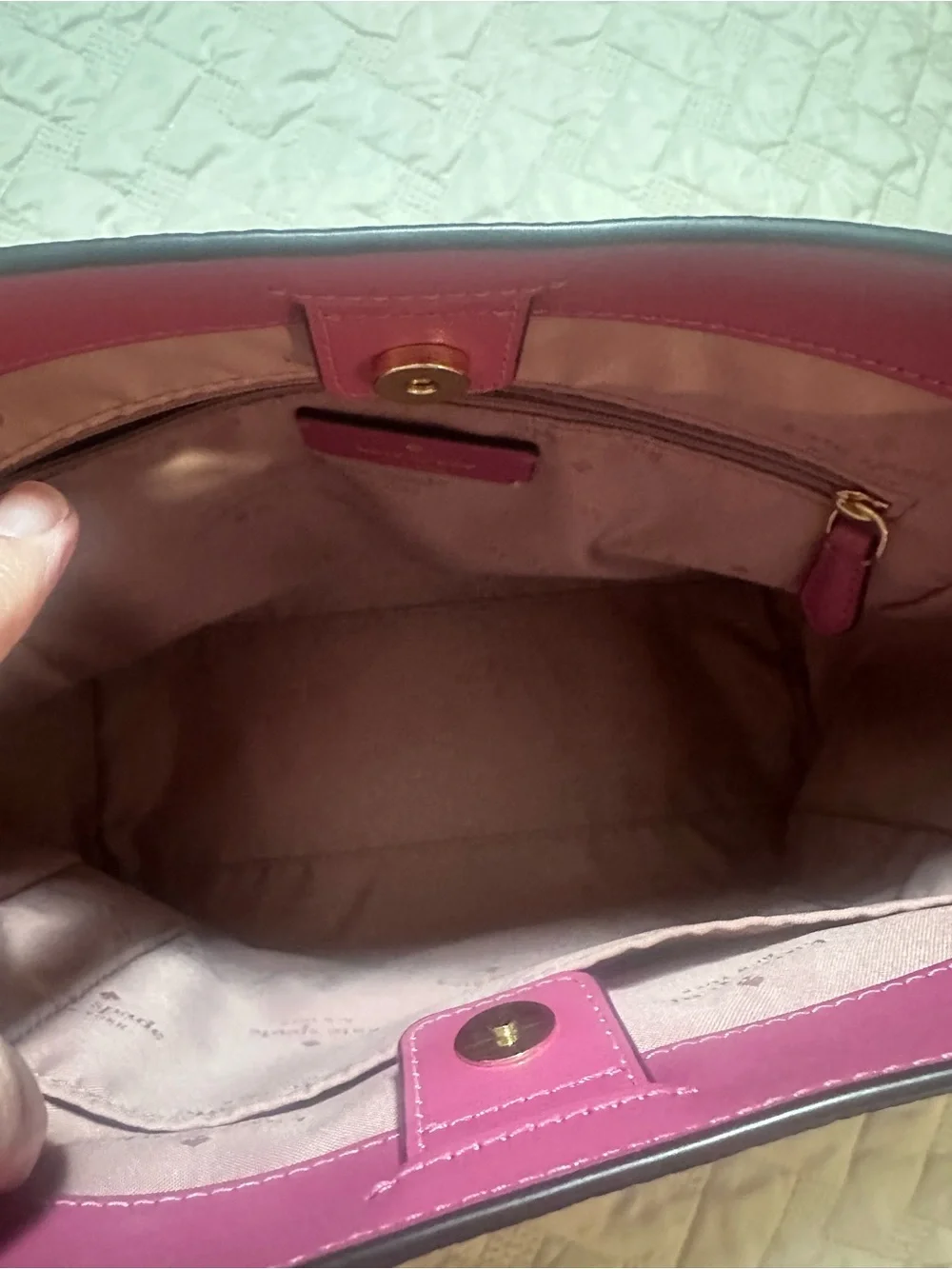 kate spade pebbled leather