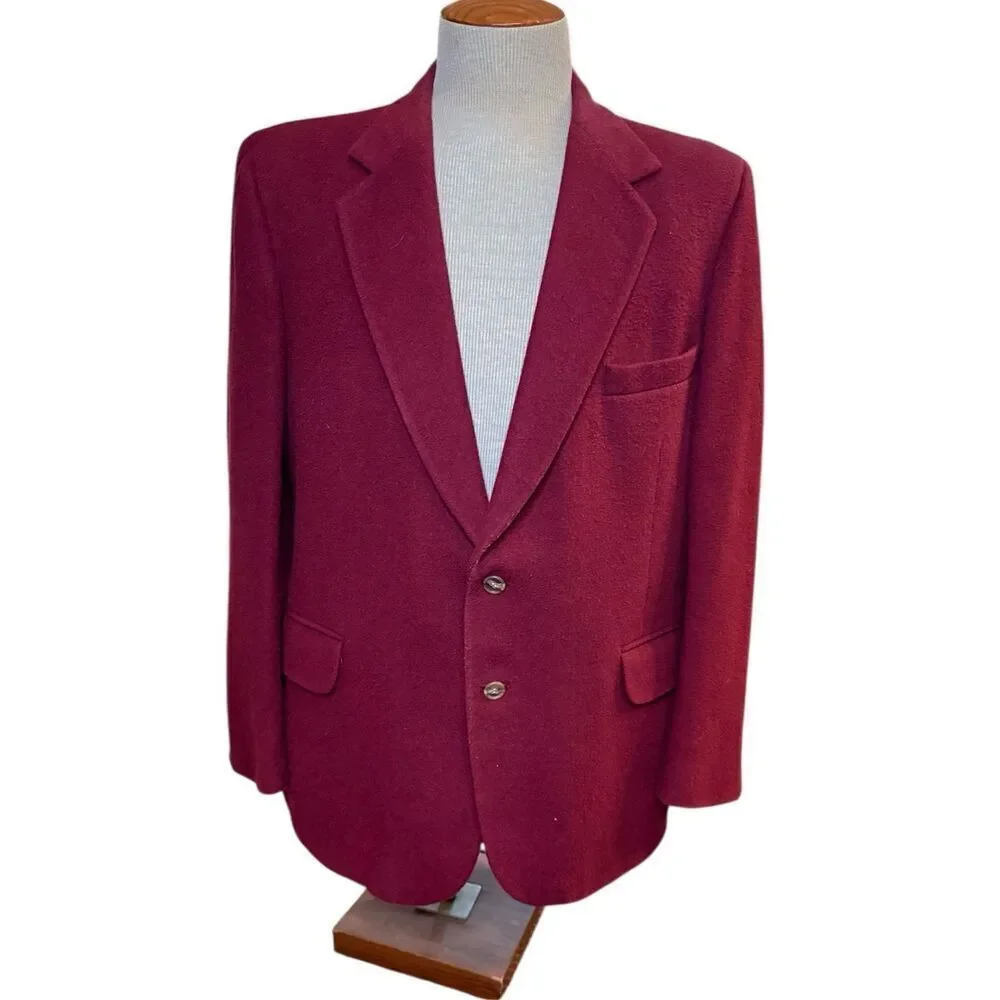 Brookford Classics Men’s Cashmere & Wool Sport Coat Vintage 42R