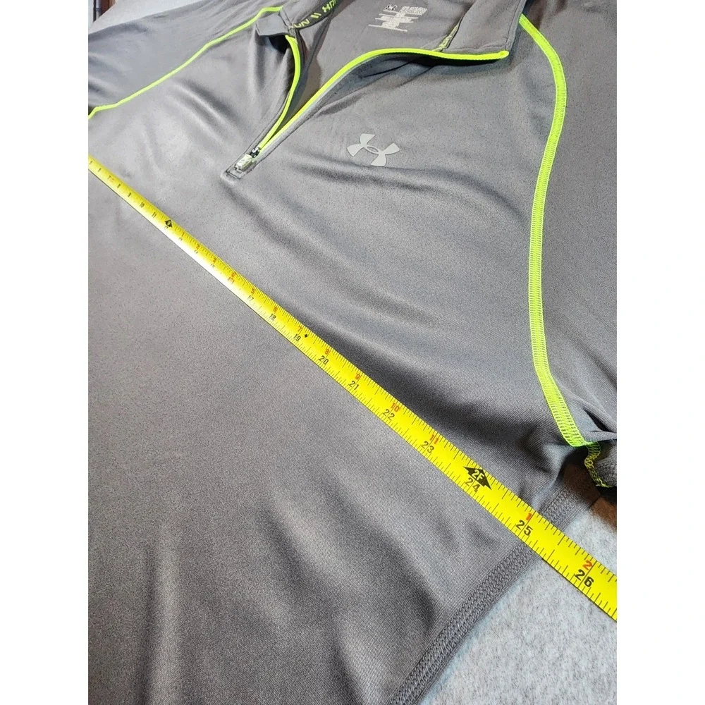 Under Armour Men's Fitted Athletic Fishing Shirt, Size 2XL, Gray, Long Sleeve