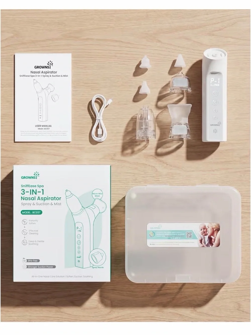 Grownsy nasal aspirator