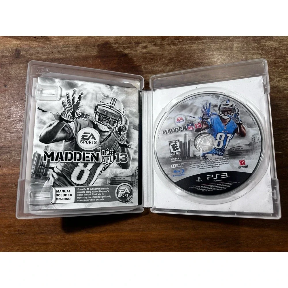 PS3 Madden 13 - Video Game (COMPLETE) w Manual Excellent Condition