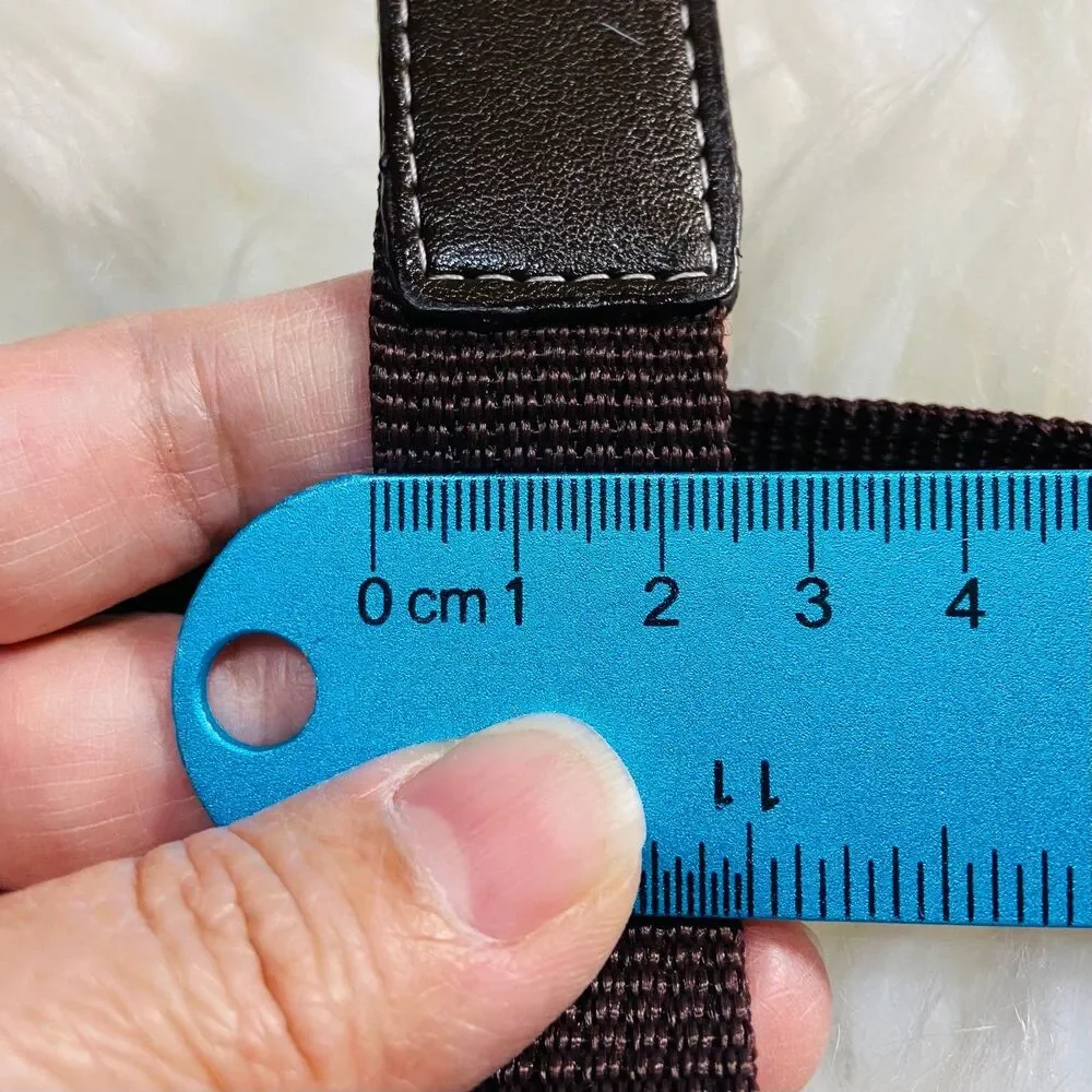 Coach Brown Webbing Strap