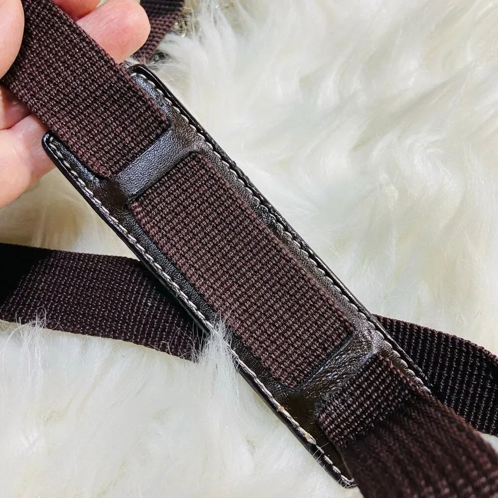 Coach Brown Webbing Strap
