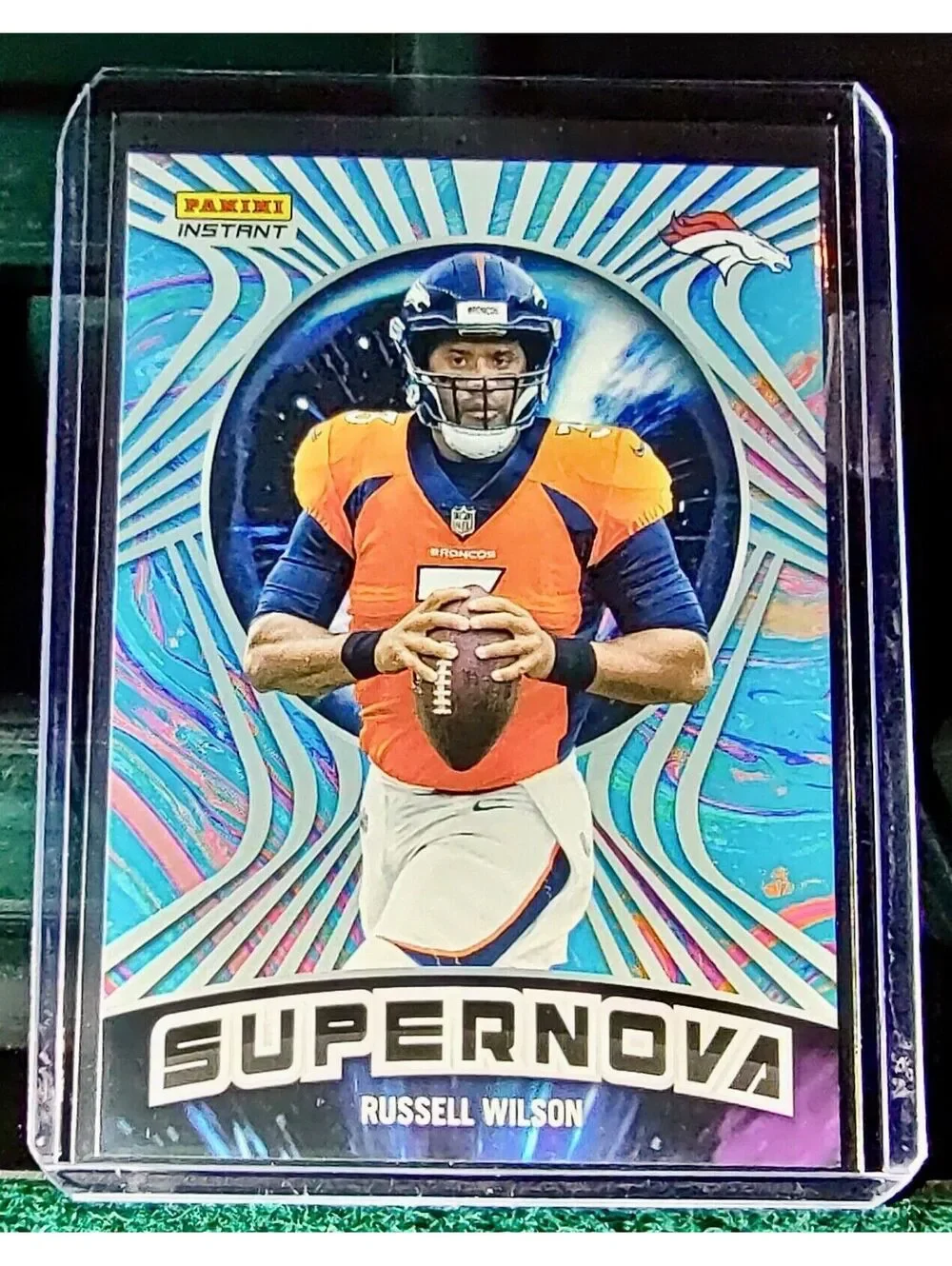 Russell Wilson 2022 Panini NFL Instant Supernova #8 Football Card 1/1523