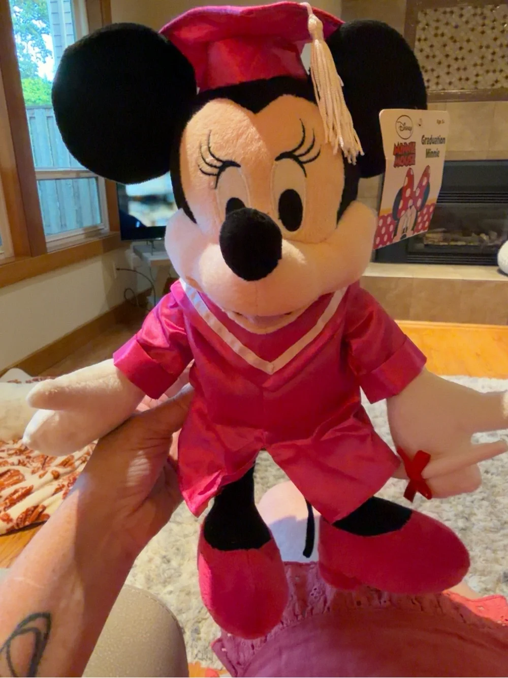 *NWT* Disney Minnie Mouse Hot Pink Graduation Plush