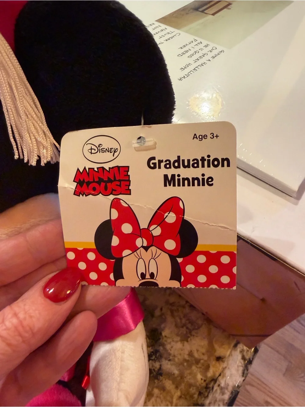 *NWT* Disney Minnie Mouse Hot Pink Graduation Plush