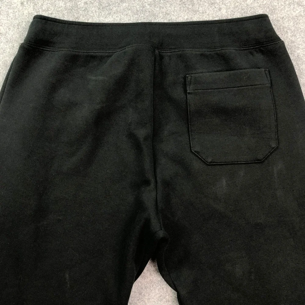 Polo Ralph Lauren Mens Jogger Sweatpants Small Black Drawstring Gym Classic