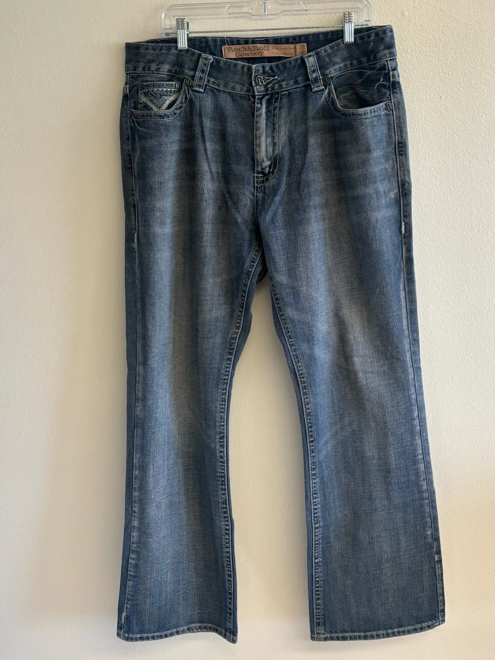 Men's Rock & Roll Denim men's bootcut Double Barrel relaxed fit jeans