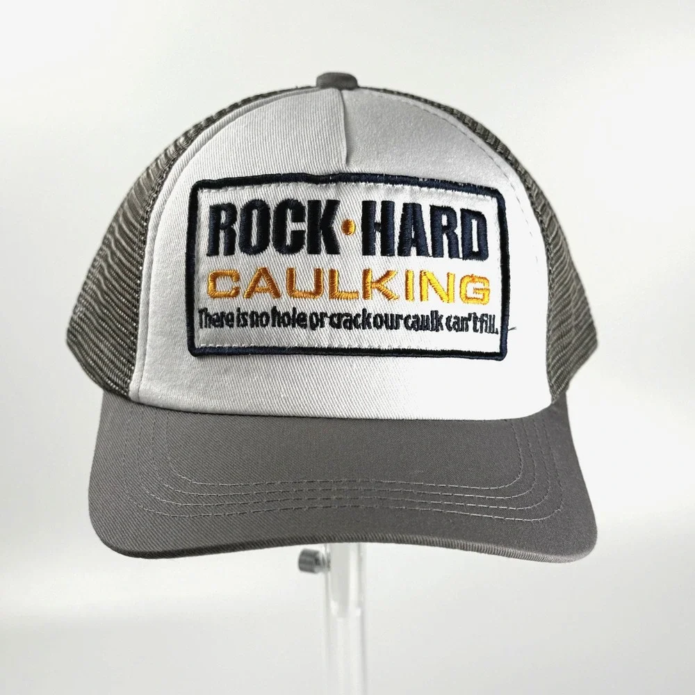 Funny Trucker Hat Spirit Halloween Rock Hard Caulking Cap NWT‎