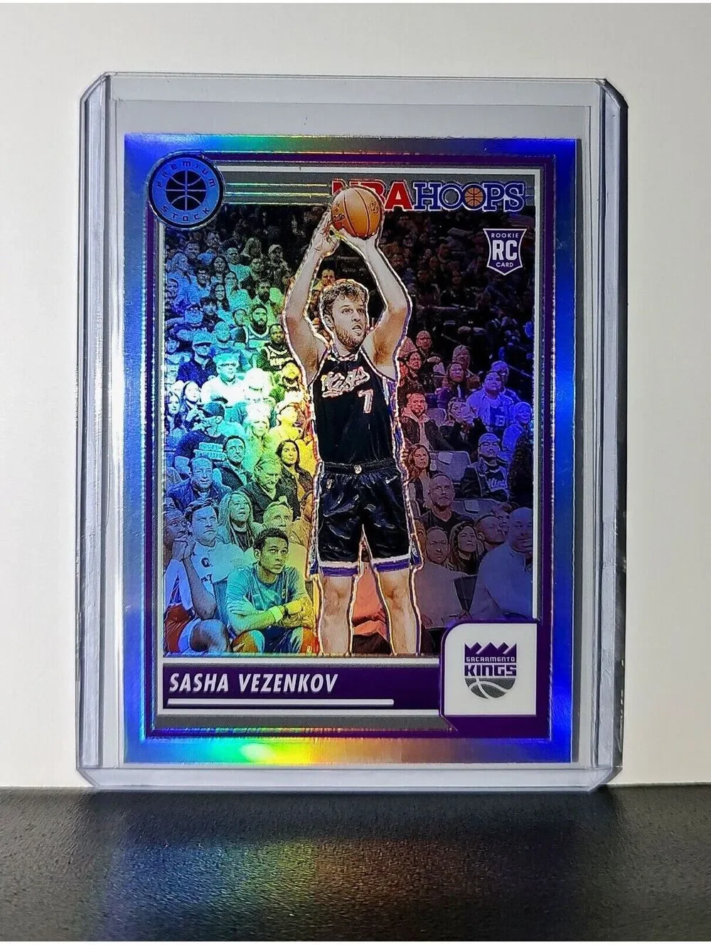 Sasha Vezenkov 2023-24 Panini Premium NBA Hoops #157 Rookie Prizm Refractor Card