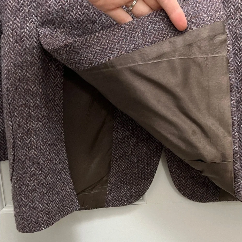 Vintage Dayton's Daniel Hechter Brown Wool Herringbone Blazer - Size Large