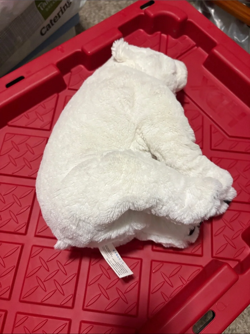 Plush White Polar Bear Stuffed Animal - Soft Cuddly Toy