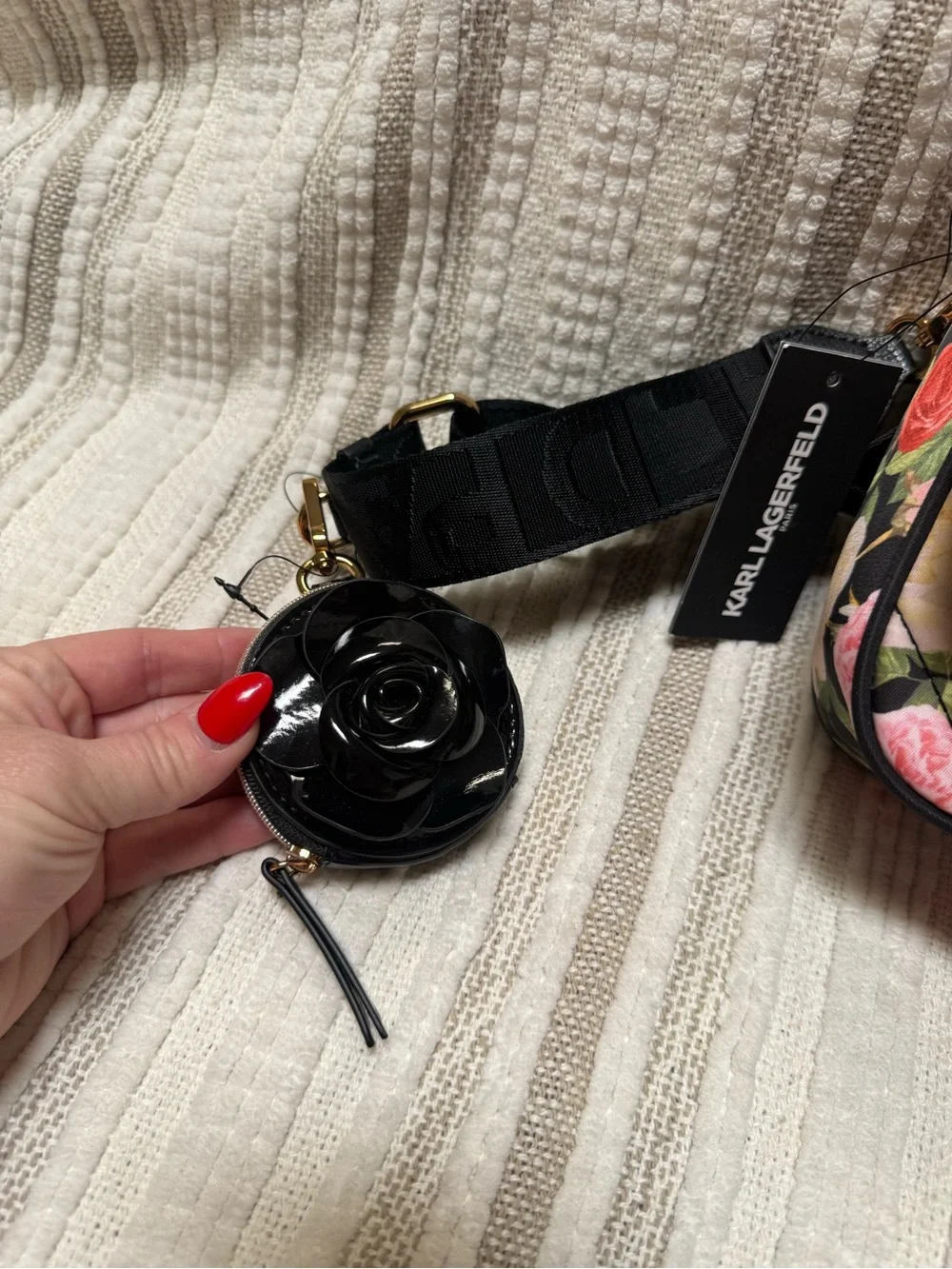 Karl Lagerfeld compact quilted