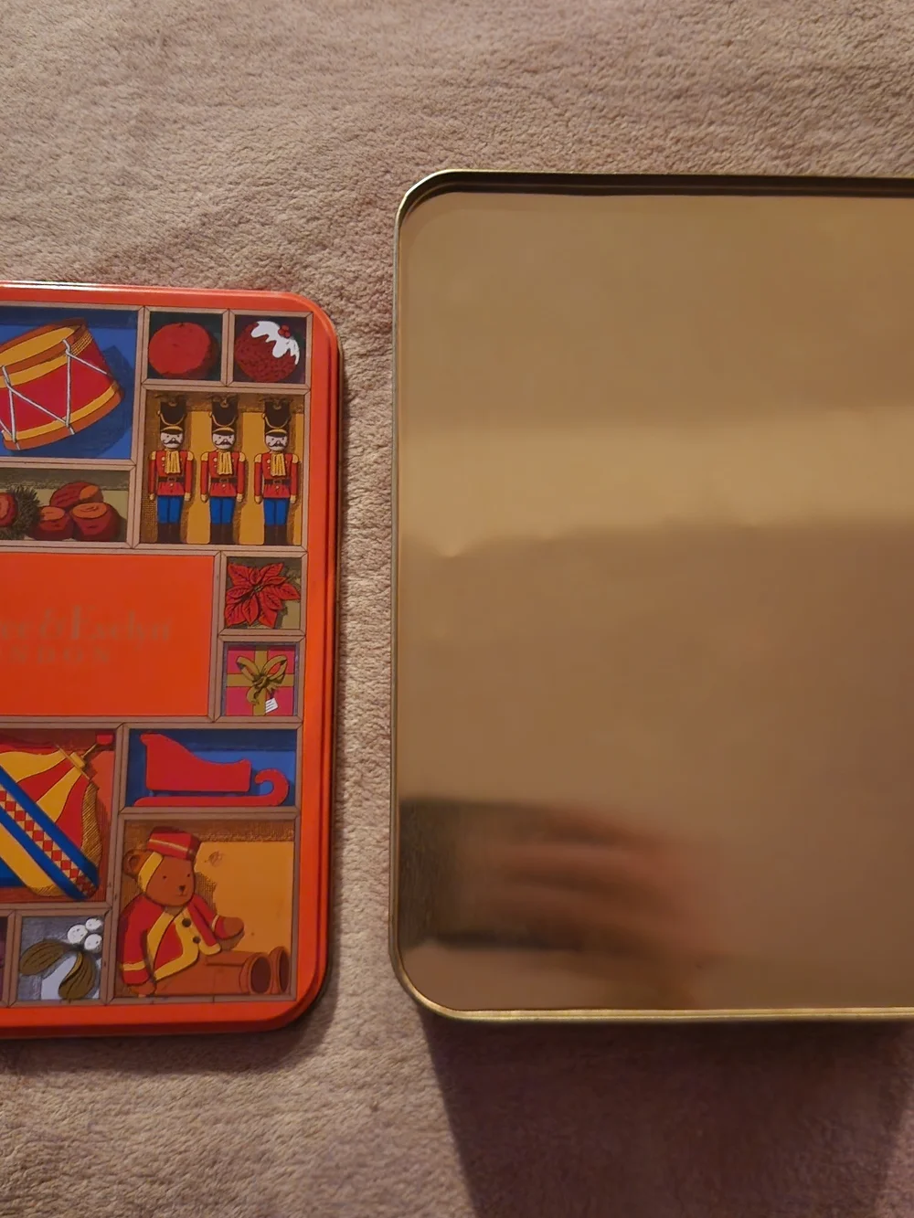 Crabtree & Evelyn Orange Holiday Keepsake Tin