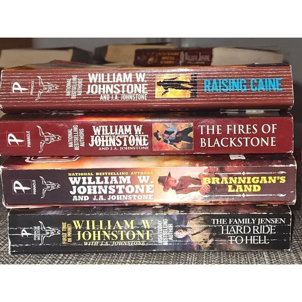William W. Johnstone lot of 4 Western Cowboy paperbacks