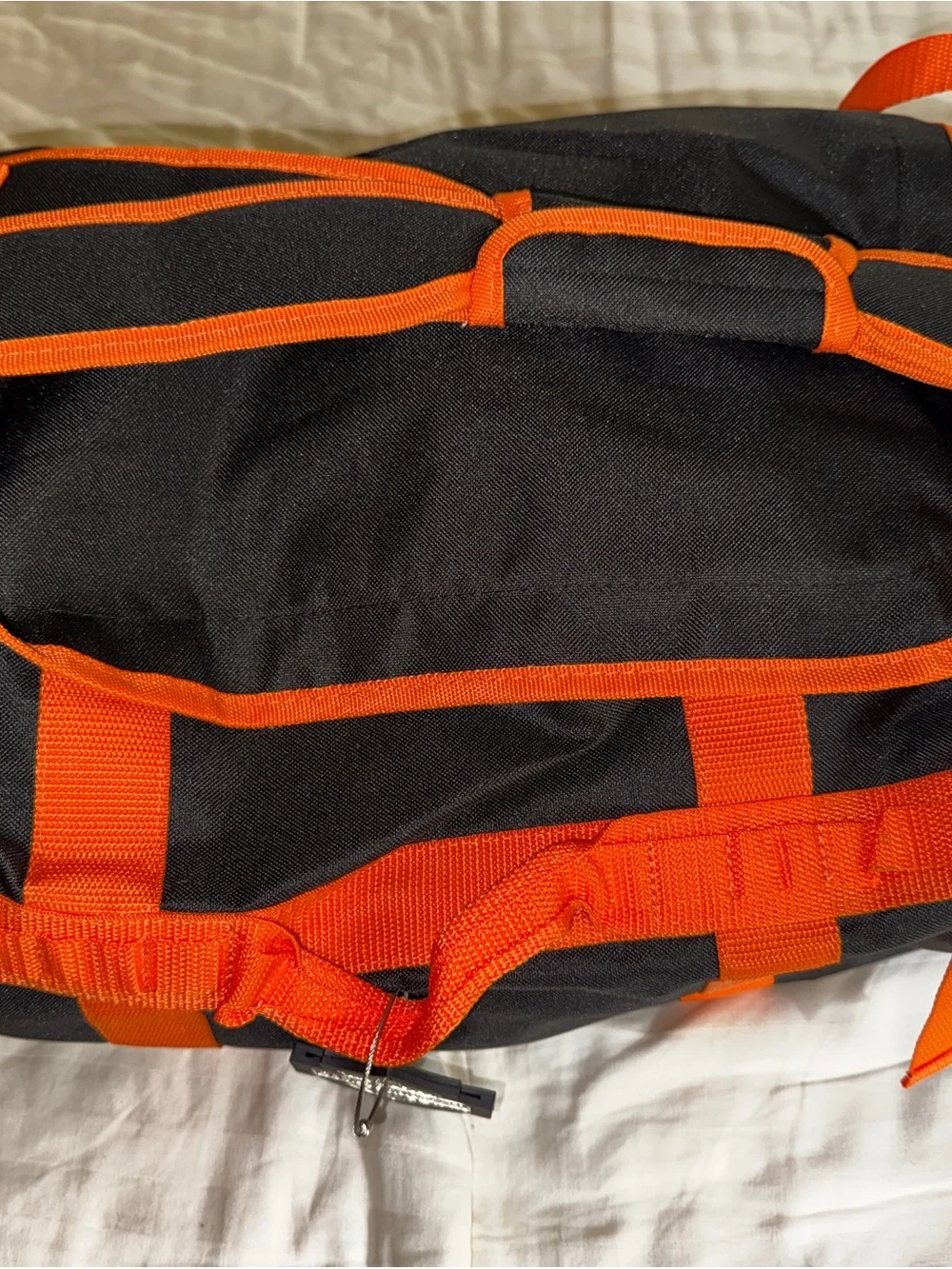 Harley-Davidson Black and Orange Duffel Bag