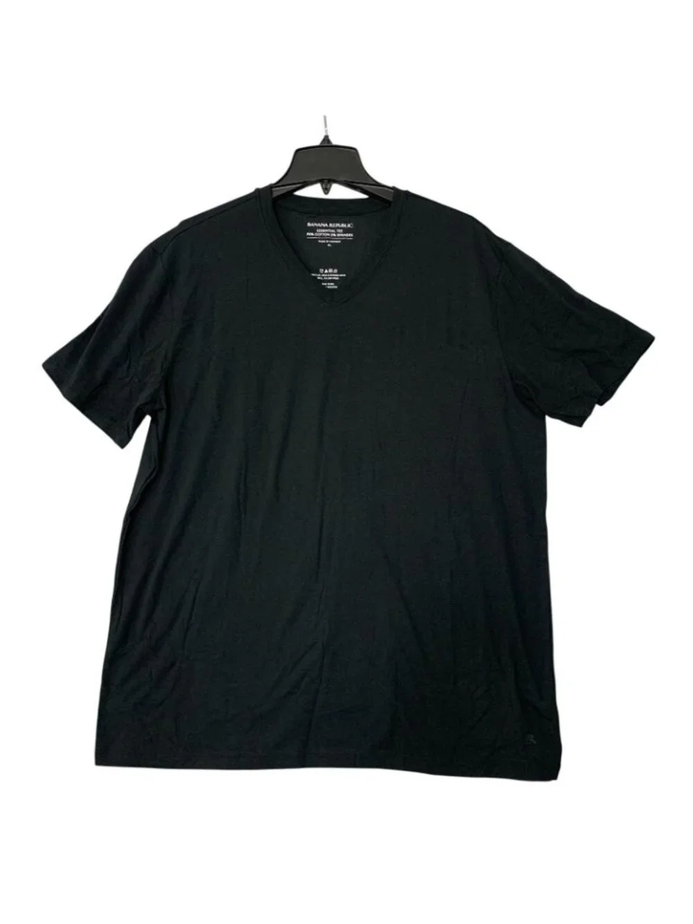 NWT Banana Republic Men's XL Black 3-Pack Essential V-Neck T-Shirts Cotton