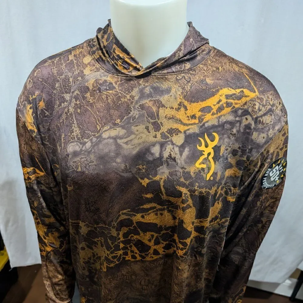 BNWT Browning‎ Hooded Tech Crew (L)- RTW3 Black/Gold