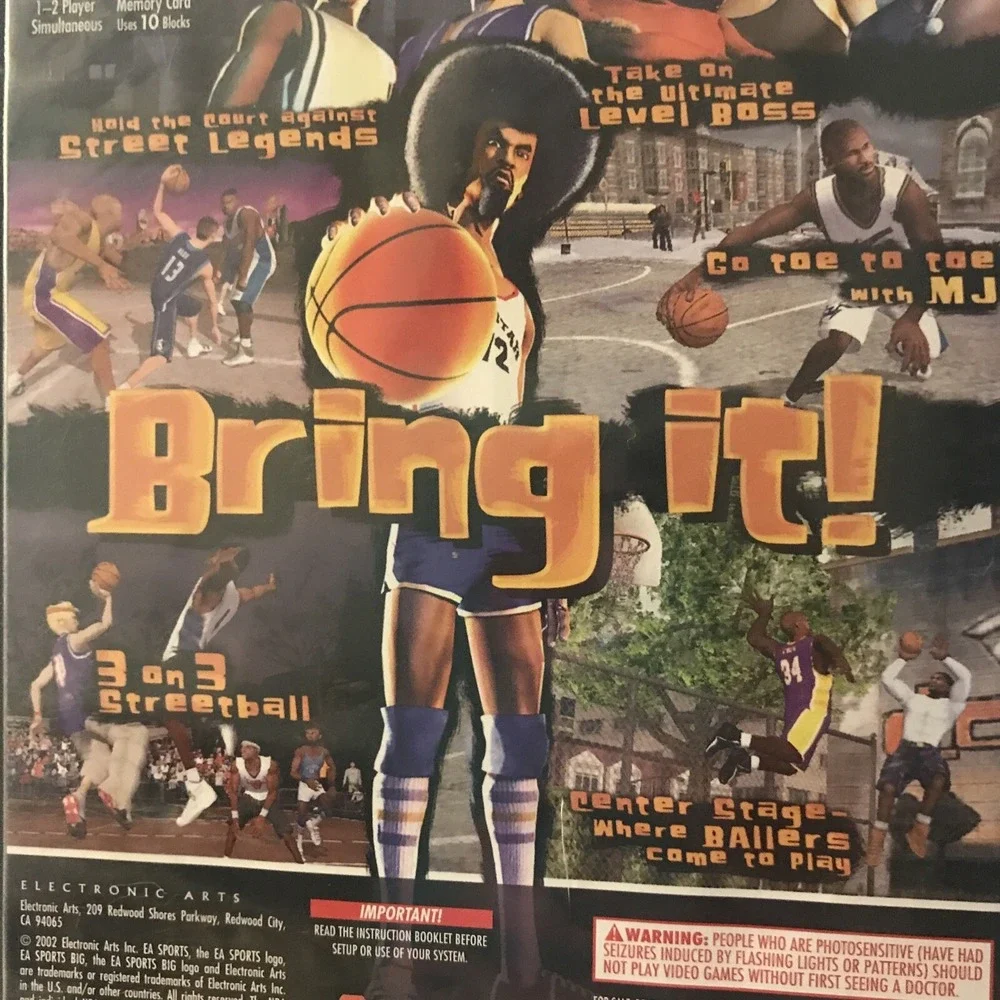 NBA Street 1 Black‎ Label Basketball Nintendo Gamecube Disc Great Cond No Book