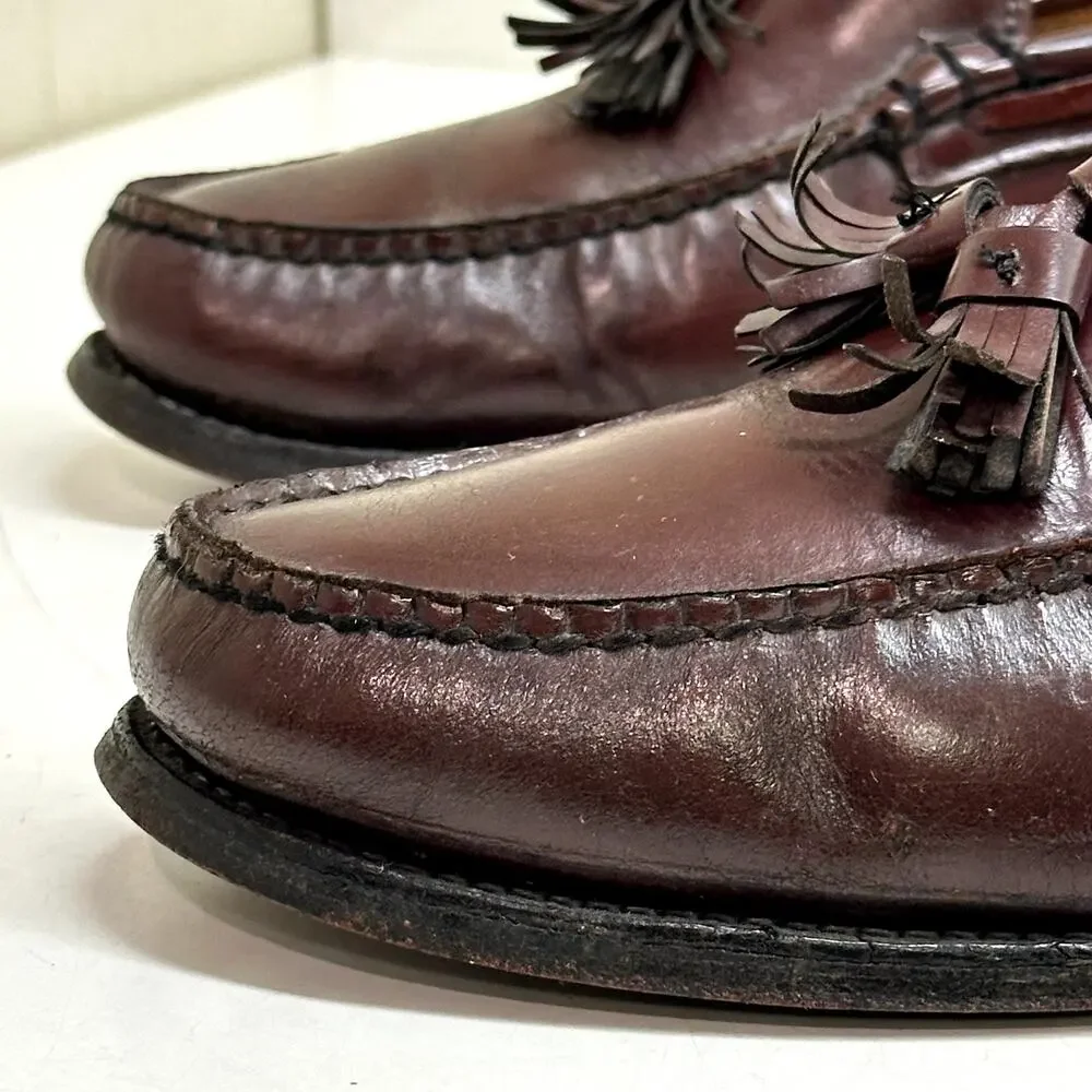 Quoddy loafers burgundy
