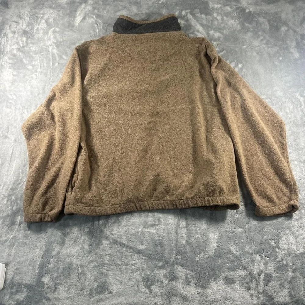 Tan and brown‎ M.E. Sport quarter zip fleece