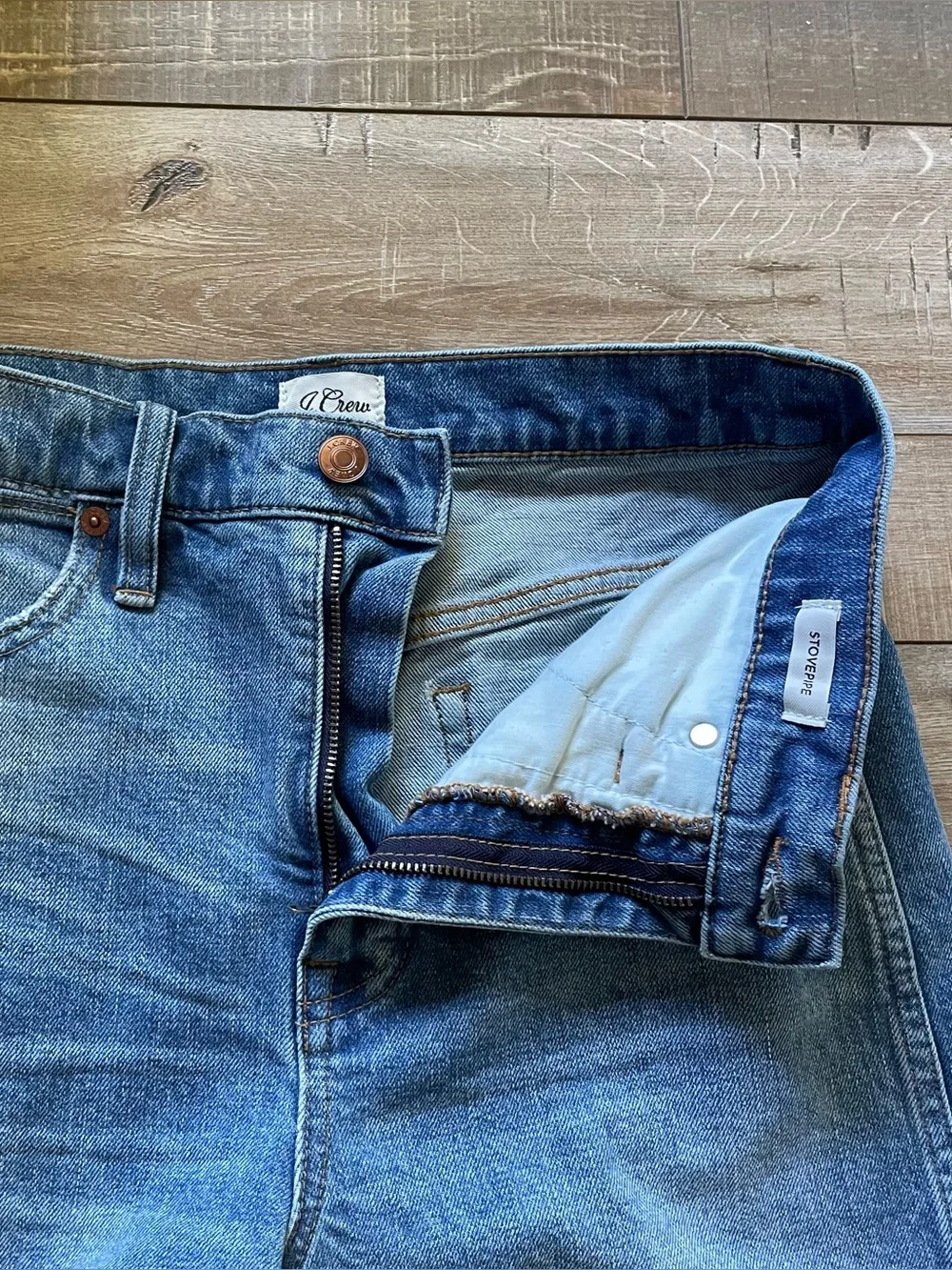 J.Crew Denim Stovepipe Jeans Women’s 27 High Rise Straight Leg