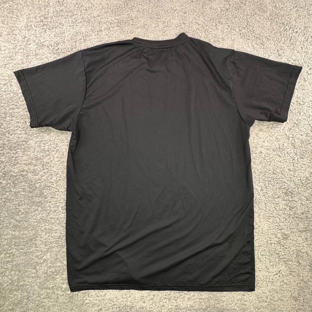 Wazair Mens Moisture Wicking Training T-Shirt Black‎ XL Performance Gym Top