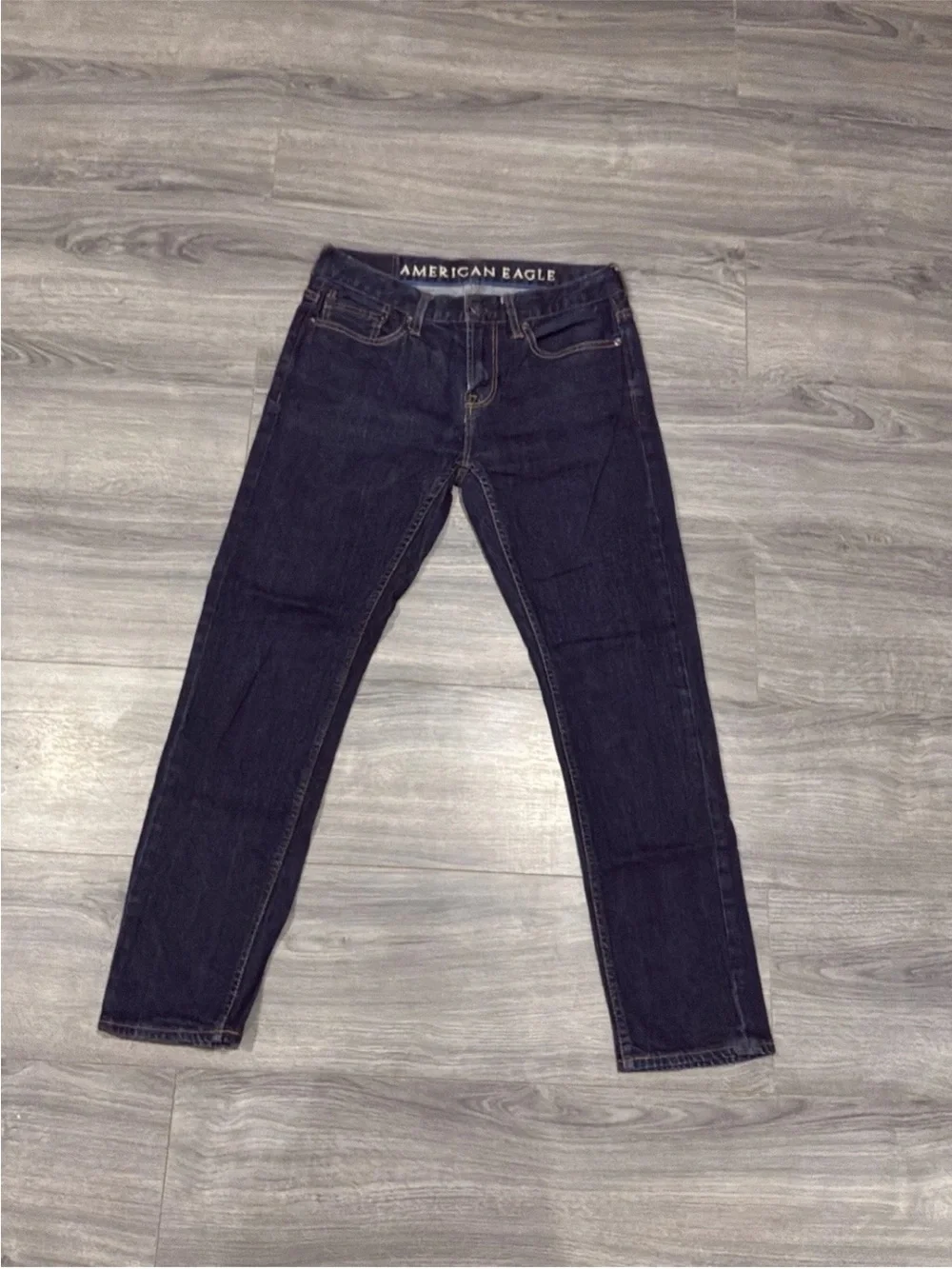 American Eagle Outfitters Men's Dark Indigo Skinny Jeans