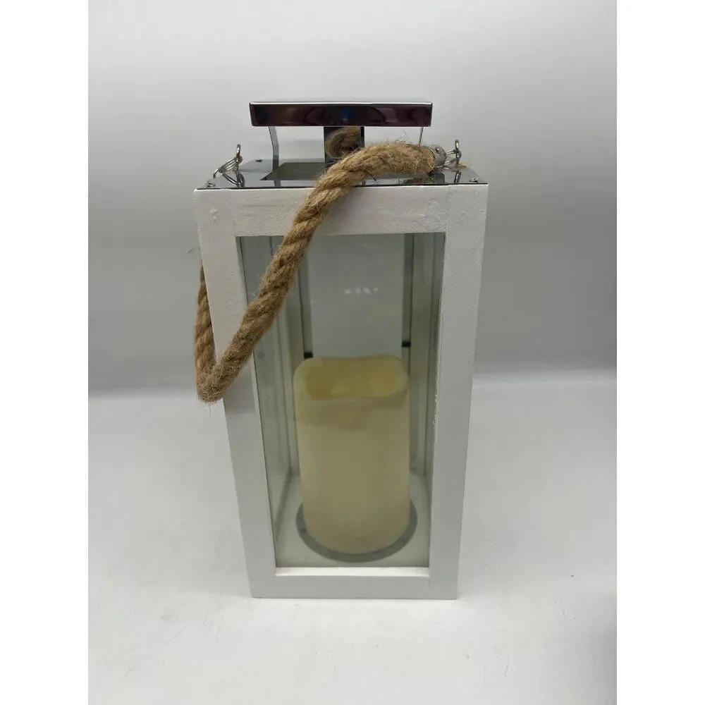 Mission Galley Flameless Warm White LED Candle Lantern