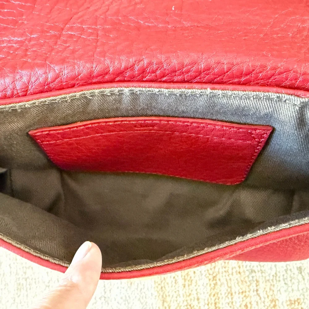 VGUC 2012 Chloe Mini Marcie Pochette Crossbody  Bag Purse Red Valentine's